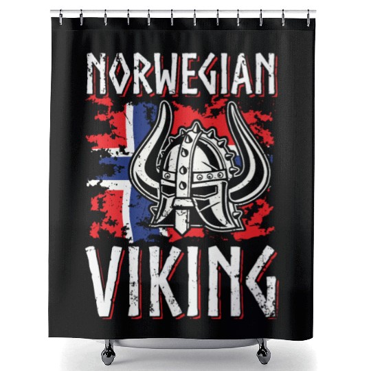 Norway Viking Normans Northmen Warriors Shower Curtains