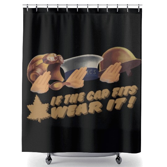 World War 2 Canadian Recruitment Design Shower Curtains