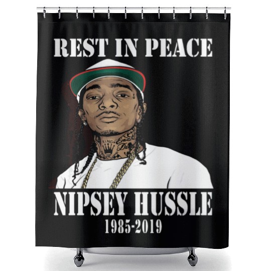 Nipsey Hussle Rest in Peace Shower Curtains