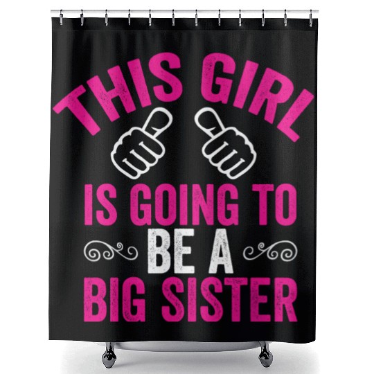 Big Sister Shower Curtains, Funny Big Sister Shower Curtains