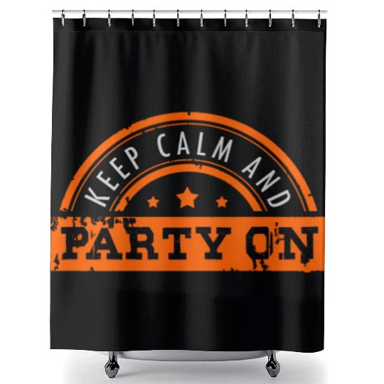 Party Music Lights Drinks Bar Alcohol Fun Gift Shower Curtains