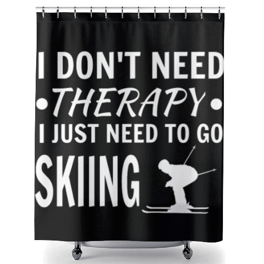 Skiing Shower Curtains