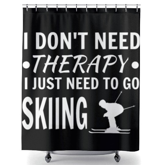 Skiing Shower Curtains