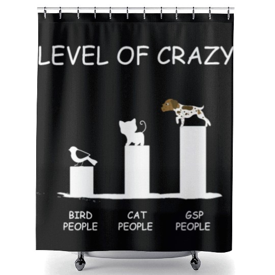German Shorthair Pointer Gift GSP Funny Shower Curtains