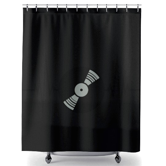 vinyl platte puls herzschlag frequenz play party f Shower Curtains