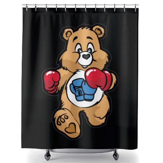 TEDDY BEAR BOXER Boxing Figher Son Daughter Shower Curtains