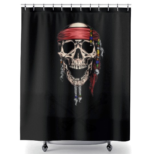 Pirate Skull and Crossbones Shower Curtains