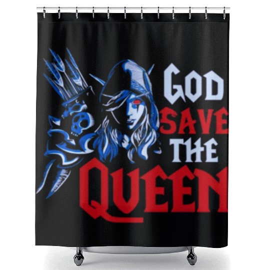 World of Warcraft Sylvanas Windrunner God Save The Shower Curtains