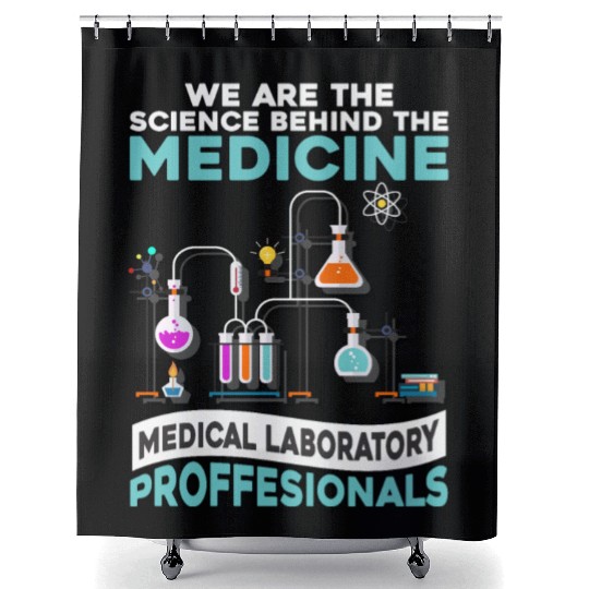 Medicine Laboratory Science Scientist Labor Shower Curtains