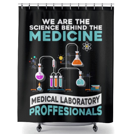 Medicine Laboratory Science Scientist Labor Shower Curtains