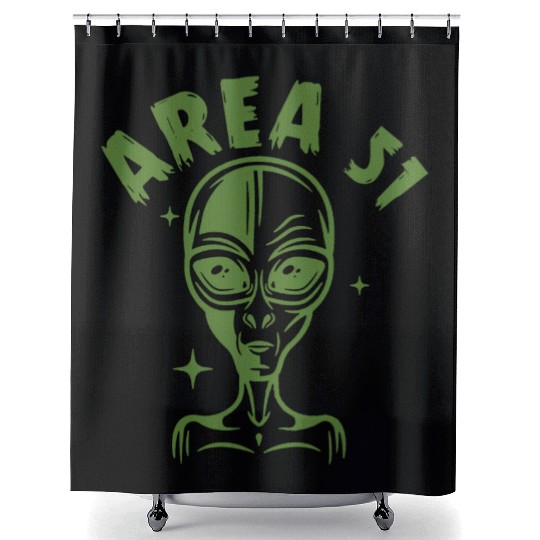 AREA 51 Shower Curtains
