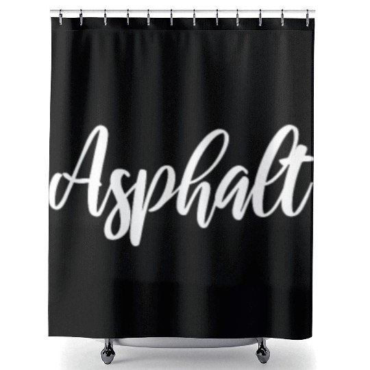 Asphalt Shower Curtains