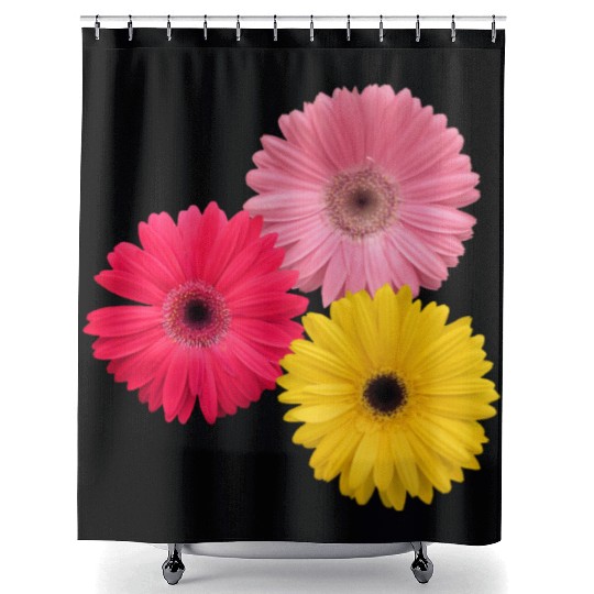 gerbera flowers, daisies, gerberas, daisy, blooms Shower Curtains