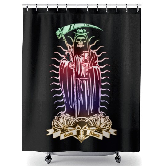 Santa Muerte - Santisima Muerte - Holy Death Shower Curtains