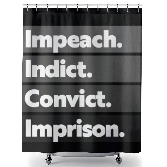 Trump Impeach, Anti Trump Protest Shower Curtains