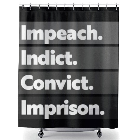 Trump Impeach, Anti Trump Protest Shower Curtains