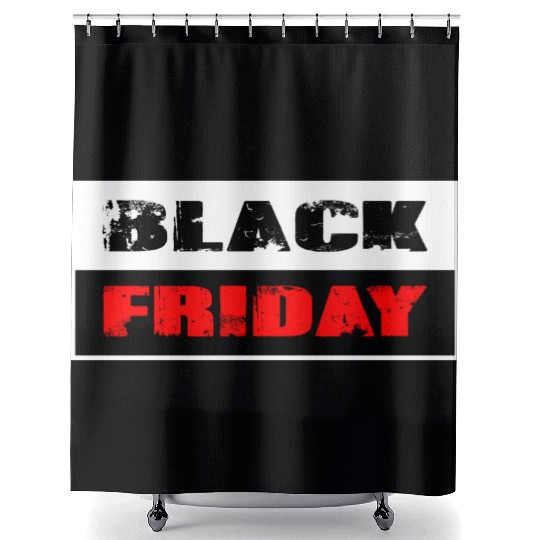 Black Friday Shower Curtains