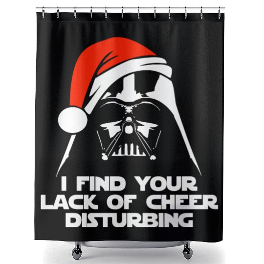 Darth Vader Santa Claus Christmas Sweater Design Shower Curtains