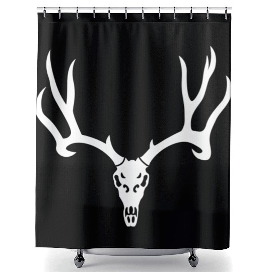 Antler horns elk deer hunting trophy souvenir Shower Curtains