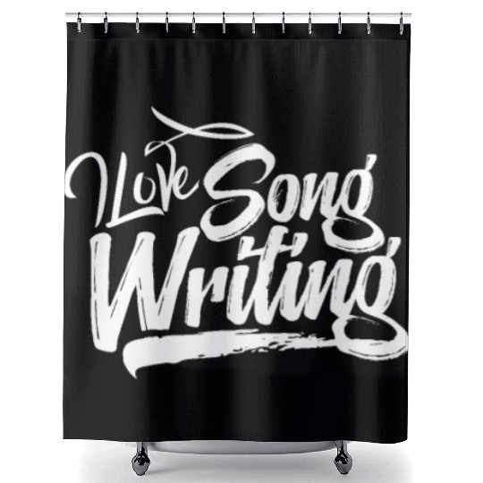 Songwriter Songwriting Writing Song Writer Compose Shower Curtains