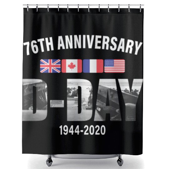D-Day Normandy 76th Anniversary Shower Curtains