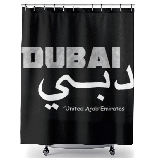Dubai Elegant United Arab Emirates UAE Clothings Shower Curtains