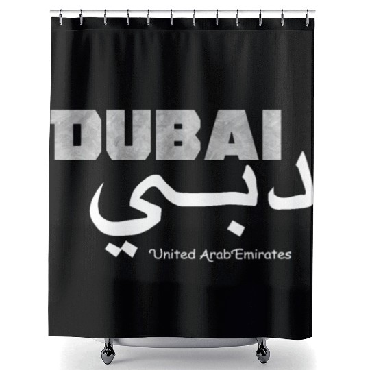 Dubai Elegant United Arab Emirates UAE Clothings Shower Curtains