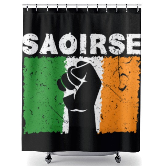 Saoirse Irish Republican Conservative Capitalist I Shower Curtains