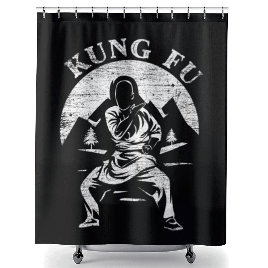 Kung Fu Gift Shower Curtains