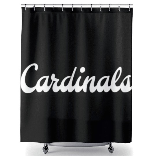 St Louis Cardinal Cardinals Sports Fan Text Design Shower Curtains