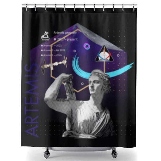 NASA Artemis program (2017–present) Shower Curtains