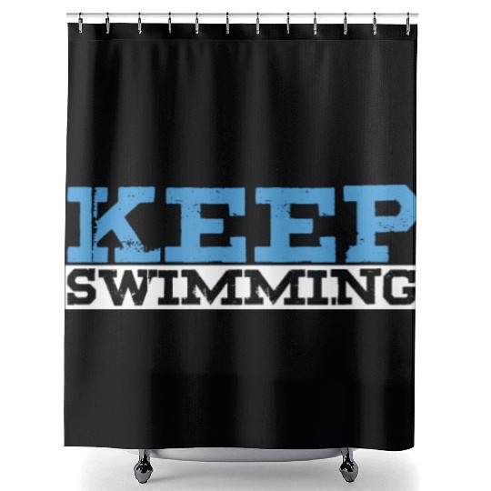 Watersports Athlete Swim Swimmers Gift Keep Shower Curtains