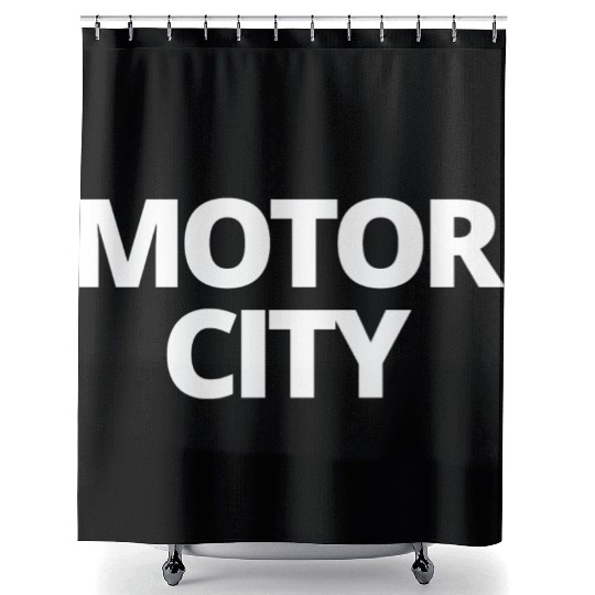 MOTOR CITY Shower Curtains