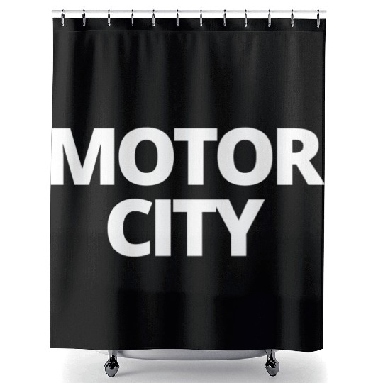 MOTOR CITY Shower Curtains