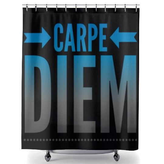 carpe Diem Shower Curtains