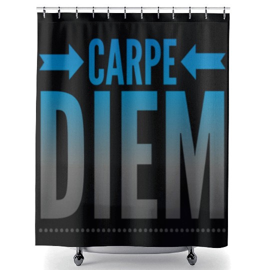 carpe Diem Shower Curtains