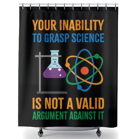 Funny Pro Science Anti Trump Scientific Political Shower Curtains