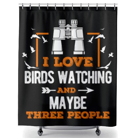Ornitology Bird Watching Gifts Shower Curtains