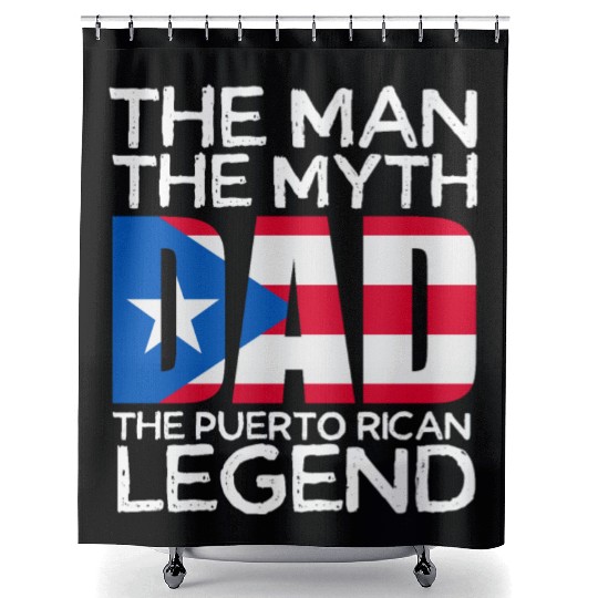 Puerto Rico Gifts For Dad Fathers Day Puerto Rican Shower Curtains