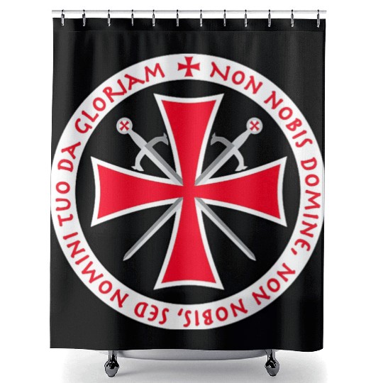 Knights Templar Cross Seal Shower Curtains