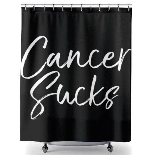 CANCER SUCKS Shower Curtains