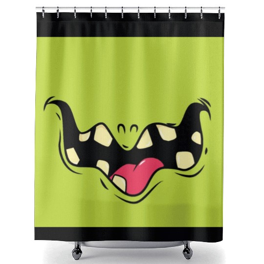 Happy Monster Shower Curtains