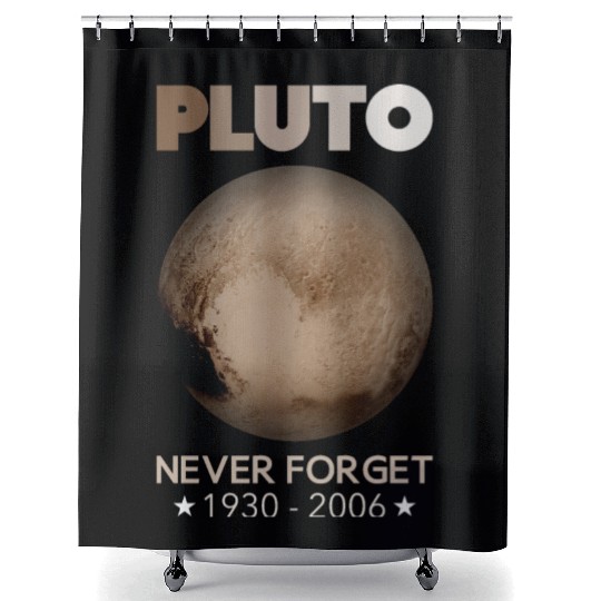 Pluto Never Forget 1930-2006 Shower Curtains