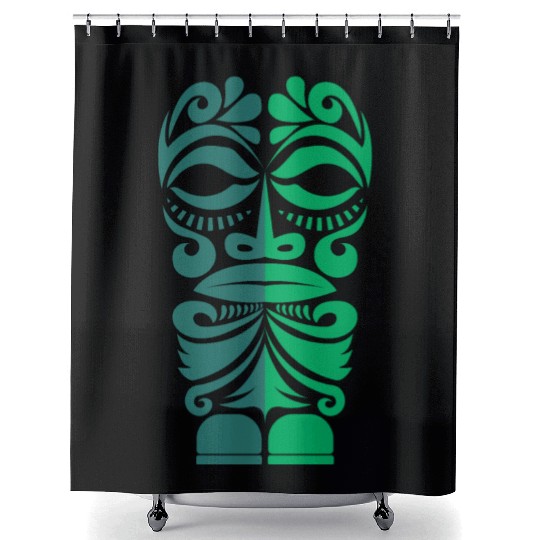 Marquesas Tiki Polynesian T Tattoo Gift Idea Shower Curtains