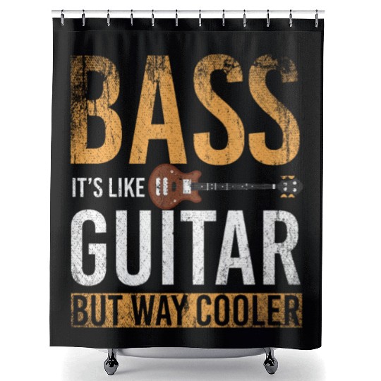 Bass Guitar Shower Curtains