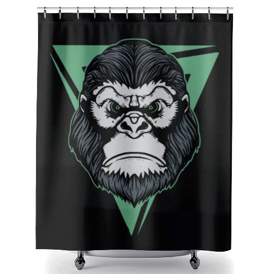 Gorilla Tattoo Art Shower Curtains