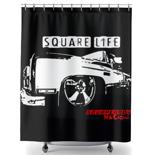Square Body Nation Life Squarebody Shower Curtains