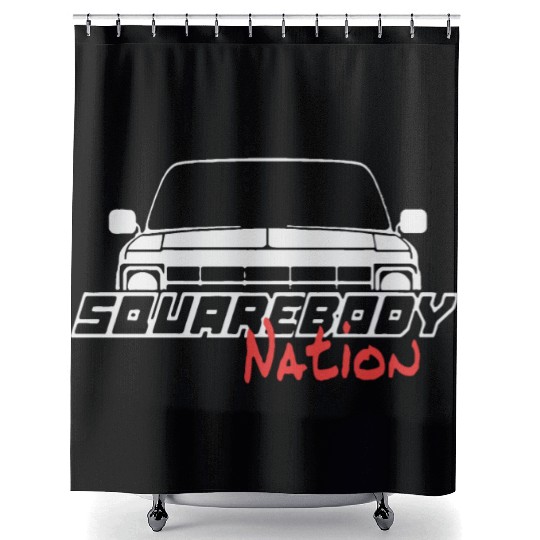 Square Body Nation 70s Squarebody Shower Curtains
