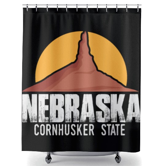 Nebraska State | USA America States Chimney Rock Shower Curtains