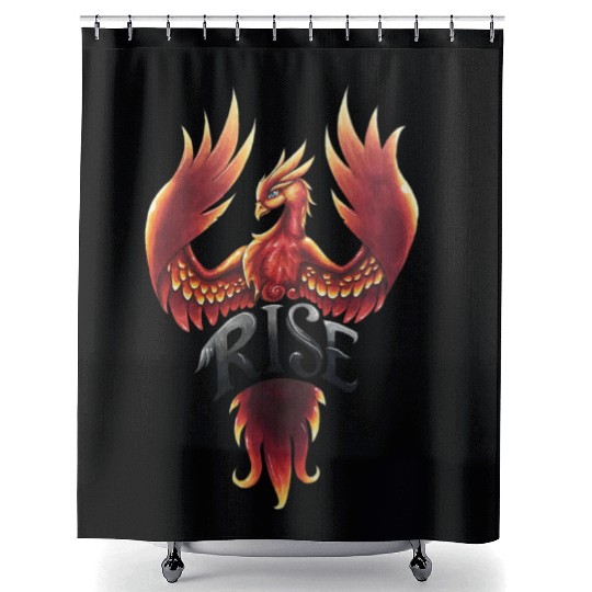 Rising Phoenix Shower Curtains